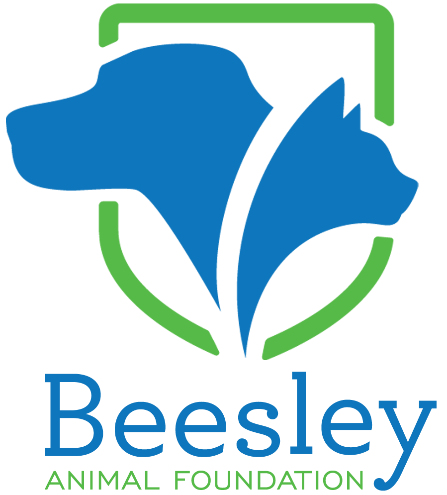 Beesley Animal Foundation logo featuring a dog and cat silhouette