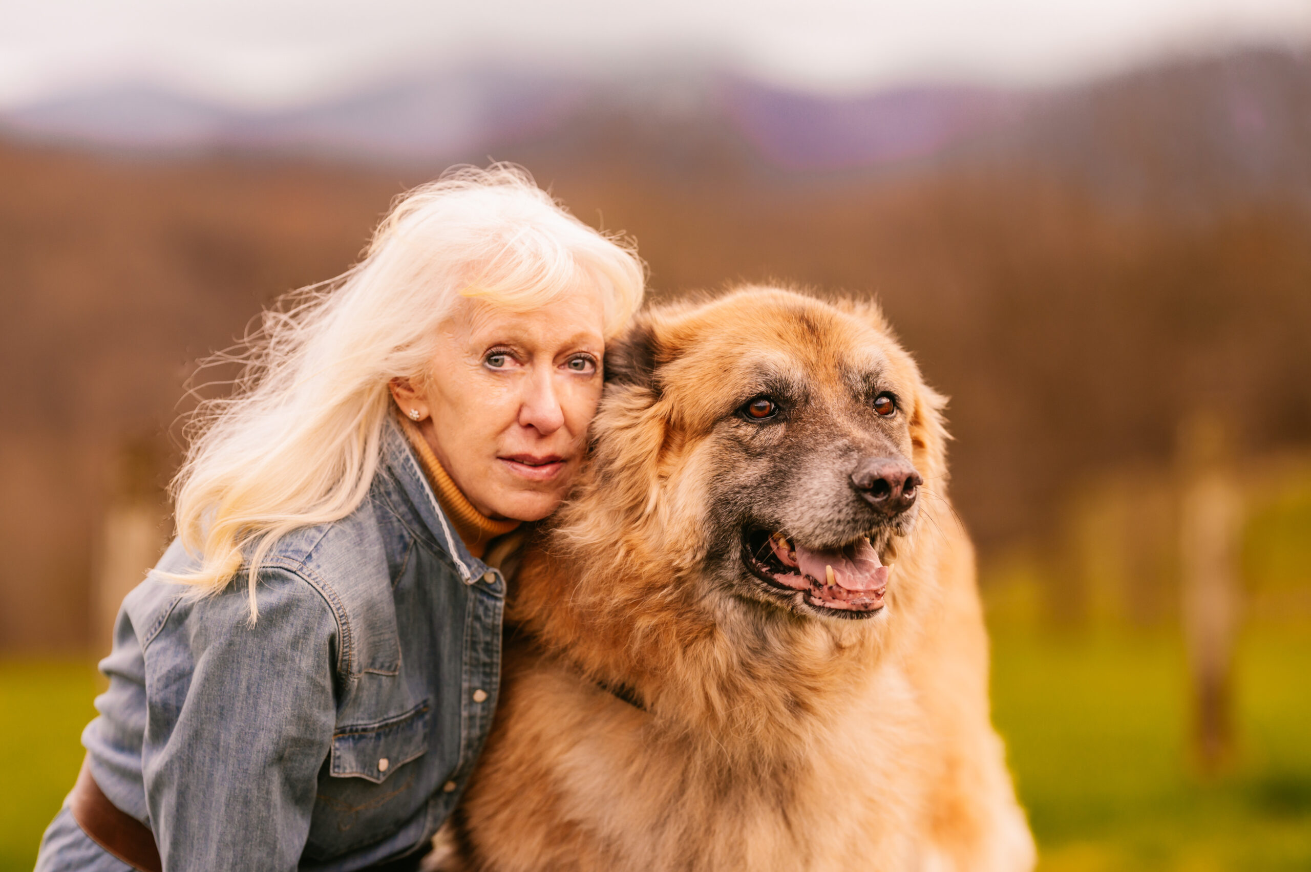 Cheri Hagmeier, President of Sevier County Humane Society poses with her dog 