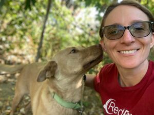 RedRover Responders staff Devon and a dog helped through the Unchaining program