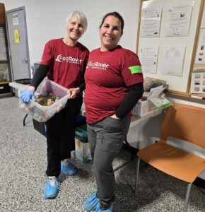 RedRover volunteers prepare materials for emergency sheltering with HWA