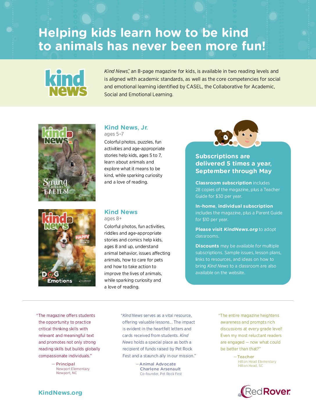 Kind News flyer