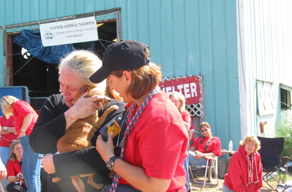 RedRover Responders volunteer reunites a dog and a family at Hurricane Katrina