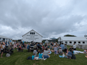 Families gather at the MSSPA farm for storytime