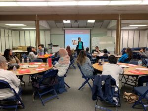 A RedRover Readers facilitator leads a training.