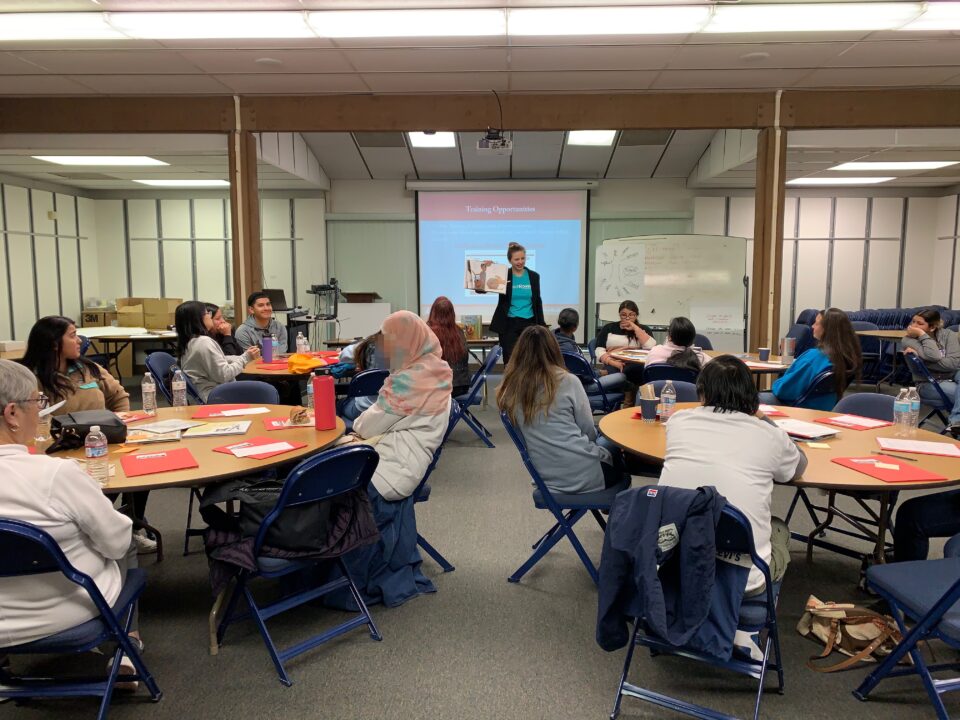 A RedRover Readers facilitator leads a training.