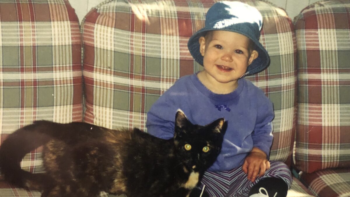 RedRover Membership and Administrative Assistant, Claire, with her childhood cats