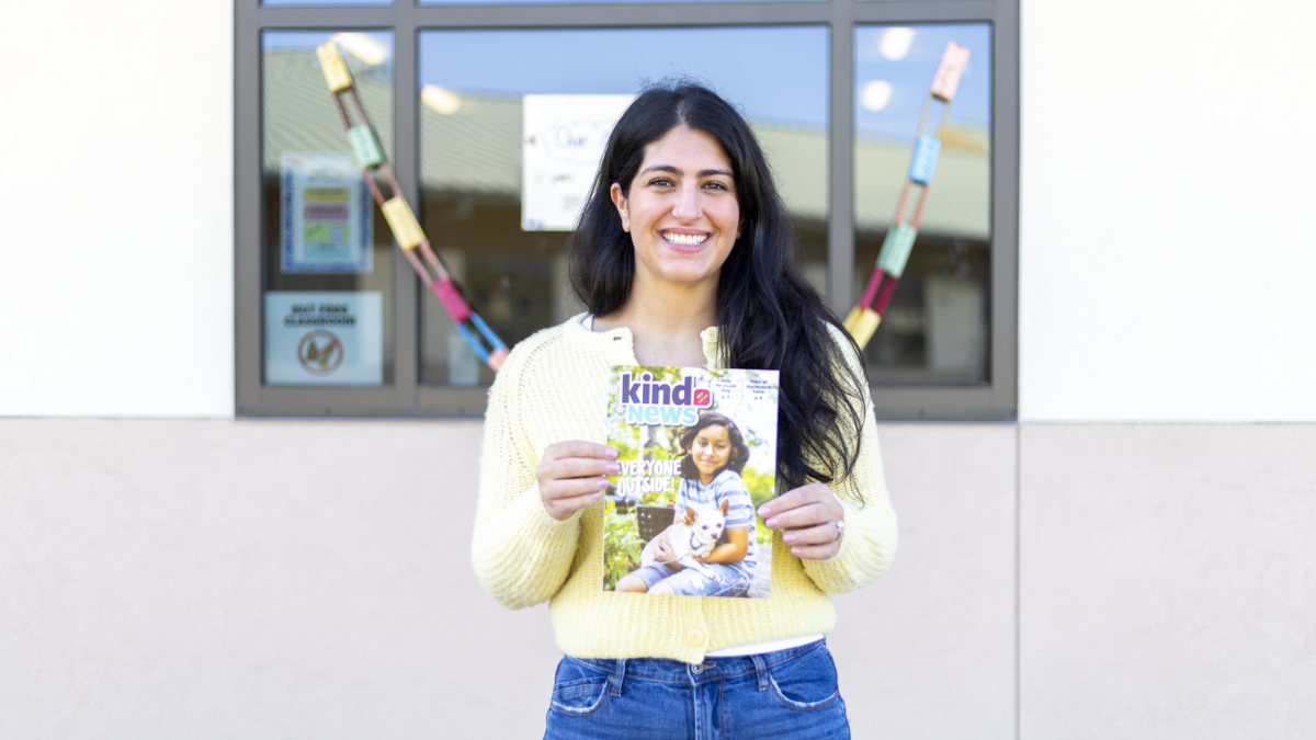Northlake Elementary School in Sacramento holds Kind News magazine