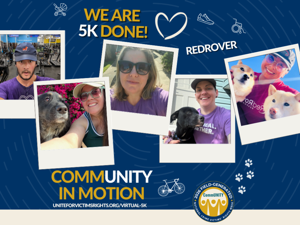 RedRover staff including President and CEO Katie Campbell completed NOVA's Community in Motion 5K