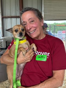 RedRover Responders with a chihuahua rescued with American Humane