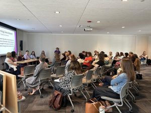 RedRover President and CEO Katie Campbell leading a panel at NJCEDV