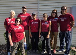 The RedRover Responders volunteer team with staff members Tia Johnson and Callie Attanasio